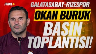 Okan Buruk Basın Toplantısı  Galatasaray 5 0 Rizespor  CANLI YAYIN [upl. by Maddock]