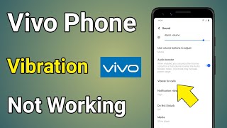 Vivo Phone Vibration Not Working  Vivo Phone Ko Vibrate Kaise Kare [upl. by Raymond]