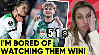 Darwin Nunez Is On Fire Liverpool 51 Sparta Prague Reaction [upl. by Mayer61]