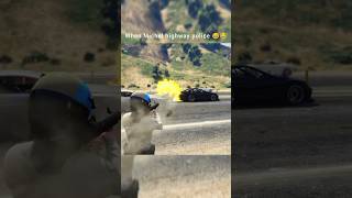 Michel wrong highway police 😆gta gta5 gtaonline gtav shorts [upl. by Bartram]