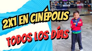 Cinépolis al 2X1 como comprar Boletos al 2x1 en Cinépolis todos los días [upl. by Behre]