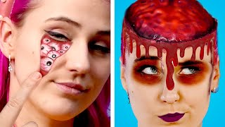 FUN amp SPOOKY Halloween DIY Costume Ideas and Crazy Ways to SNEAK CANDIES INTO A HALLOWEEN PARTY [upl. by Aleira]