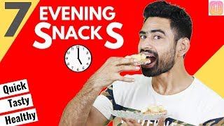 7 Quick amp Healthy Evening Snacks For the Week Vegetarian [upl. by Enala]