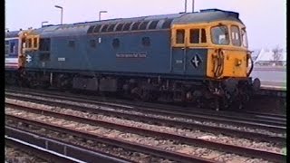 Railways British Railways Eastleigh Station Movements in the 1990s [upl. by Egiarc599]