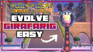 How to Easily Evolve Girafarig into Farigiraf  Pokemon Scarlet amp Violet [upl. by Bohrer520]