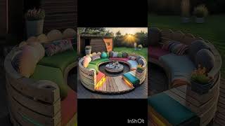 Lawn Seating 🤩 home decoration garden interiordesign homedecor beautiful viralvideo ytshort [upl. by Abdella532]