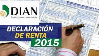 Quiénes están obligados a declarar renta 2015  DIAN Colombia  Contabilidad y Finanzas Online [upl. by Petrick518]