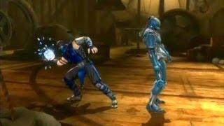 MORTAL KOMBAT 9  SHANG TSUNG Morph Glitch XRays on CYBER SUBZERO [upl. by Alexandro422]