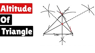 How to Draw Altitudes of a Triangle amp Orthocenter [upl. by Asssilem]