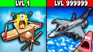 😱¡BOB ESPONJA Y UN AVIÓN LOCO SE ACCIDENTES EN ESTE VIDEO  Funny Game😂 [upl. by Dunseath]