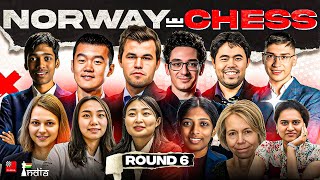 Norway Chess 2024 Round 7  ft Carlsen vs Nakamura Pragg vs Ding Liren Vaishali vs Humpy [upl. by Selby]