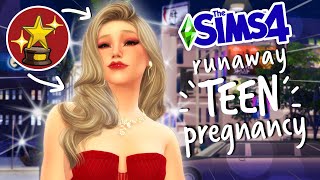 we made it to the STARLIGHT ACCOLADES  Sims 4 Pregnant Teen Runaway Challenge 6 [upl. by Primaveras565]