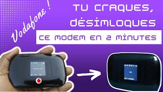 Comment DÉBLOQUER ou CRACKER Tout MoDem VODAFONE en 3 minutes [upl. by Aekal]