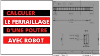 FERRAILLAGE DUNE POUTRE AVEC ROBOT MILLENNIUM [upl. by Renata]