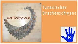 Tunesisch Häkeln  Drachenschal im Entrelac aus Pastello von Pro Lana  Veronika Hug [upl. by Lodmilla]