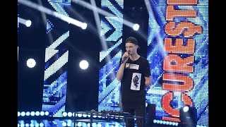 Ştefan Condrea interpretează o compoziţie proprie de BEATBOX pe scena de la X Factor [upl. by Yelkcub43]