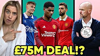 MASSIVE MARCUS RASHFORD BID Ten Hag Ajax Return New Transfer Target  Man Utd News [upl. by Coulson]