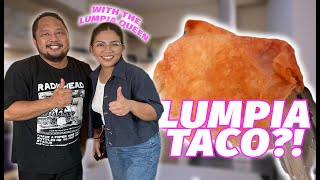 Lumpia Taco With The Lumpia Queen  Chef Marky [upl. by Bernardina]