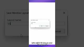 💾 Saving Windows Layouts in Visual Studio visualstudio vslive hottips [upl. by Maryann]