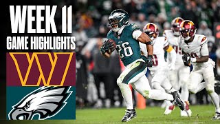 Commanders vs Eagles  Week 11 Highlights [upl. by Odrick]