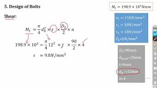 Design of Flexible Flange Coupling  Design of Machine Elements [upl. by Ettessil]