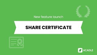 Certificate Share feature amp Landing page  new feature [upl. by Arvin]