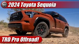 2024 Toyota Sequoia TRD Pro Offroad Test Drive Review [upl. by Hna]