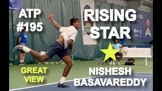 Nishesh Basavareddy Court Level Tennis [upl. by Iniretake307]