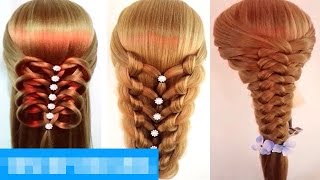 7 Peinados Faciles Y Rapidos Para Cabello Corto o Largo Trenzas [upl. by Vite]