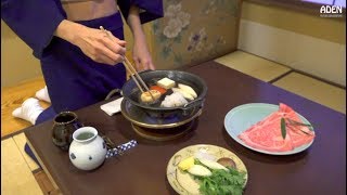 Sukiyaki  Japanese Food in Tokyo [upl. by Tuttle]