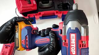 Pistola de impacto emtop 850 Nm unboxing [upl. by Linell408]