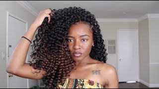 WATER WAVE CROCHET BRAIDS  TWO LOOKS IN ONE w NEW FLIP OVER METHOD [upl. by Alicsirp]