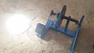 New idea Flywheel Free Energy Spring Machine Free Electricity 12v With Dc Alternator [upl. by Amii648]