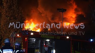 2018 11 17 Mettingen Stallbrand [upl. by Yelrebmyk]