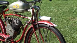 Whizzer Moped 1948 Vintage [upl. by Aihsenak]