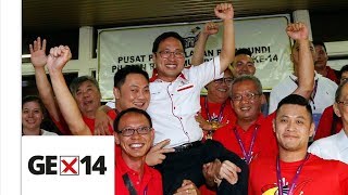 GE14 Sarawak DAP chairman wins Stampin seat [upl. by Chute720]