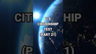 US Citizenship Test Part 21  How well can you do quiz uscitizenshiptest quiztime [upl. by Lilah289]