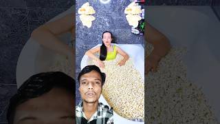 Popcorn challenge 😱😱 short video trending [upl. by Narak]