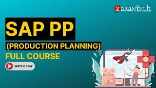 SAP PP Production Planning Full Course  ZaranTech [upl. by Alvord543]