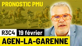 Pronostic PMU course Ticket Flash Turf  AgenlaGarenne R3C4 du 19 février 2022 [upl. by Grethel]