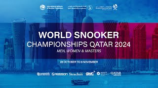 IBSF  WORLD CHAMPIONSHIPS MASTERS QATAR 2024  DAY 10 [upl. by Rihsab864]