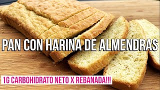 PAN CON HARINA DE ALMENDRAS PAN KETO DIETA KETO [upl. by Akira]