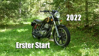 Yamaha SR 500 1st start 2022 [upl. by Fenny310]