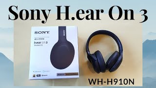 Sony WHH910N Hear on 3 Headphones  WH1000XM3 vs WHH910N quick comparison [upl. by Salim638]