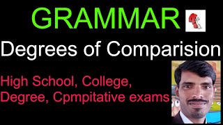 Degrees of Comparison grammar englishgrammar learnenglish degreesofcomparison education [upl. by Laira]