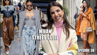 WHAT EVERYONE IS WEARING IN MILAN vs PARIS → Milan Street Style Milan Fashion → EPISODE38 [upl. by Herbert217]