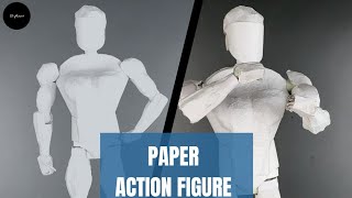 How do you make an action figure out of paper  How to make Paper Action Figure  Tutorial [upl. by Simons453]