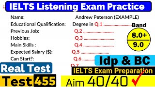 IELTS Listening Practice Test 2024 with Answers Real Exam  455 [upl. by Rucker]