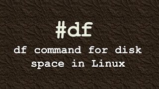 df command for disk space in linux [upl. by Franck]