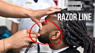 HOW TO GET A SHARP BEARD LINEUP USING A RAZOR [upl. by Notreve366]